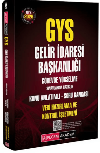 2026 GYS Gelir İdaresi Başkanlığı Görevde Yükselme Sınavlarına Veri Hazırlama ve Kontrol İşletmeni Hazırlık Konu Anlatımlı Soru Bankası