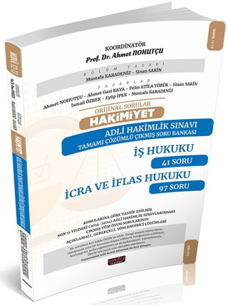 HAKİMİYET Adli Hakimlik İş Hukuku-İcra ve İflas Hukuku Çıkmış Soru Bankası