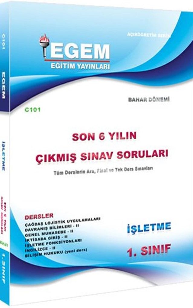 1. Sınıf İşletme Çıkmış Sınav Soruları (2012-2018) (Bahar Dönemi)