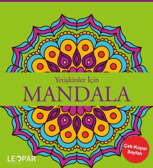 Yetişkinler İçin Mandala-Yeşil