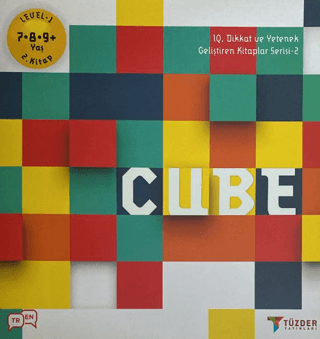 Cube - IQ Dikkat ve Yetenek Geliştiren Kitaplar Serisi 2 (Level 1) (7-8-9 Yaş)