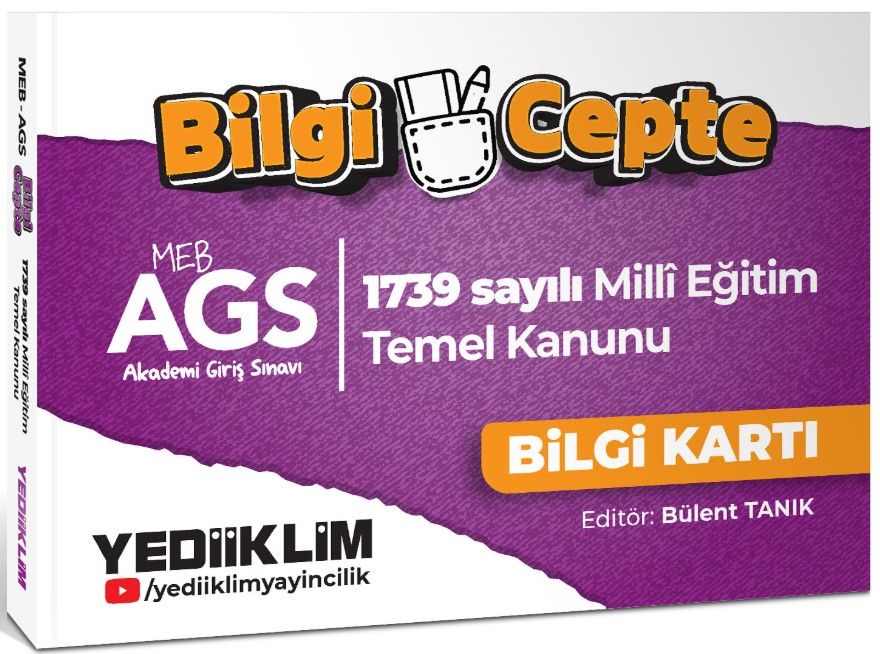 2026 MEB AGS Bilgi Cepte 1739 Sayılı Milli Eğitim Temel Kanunu Bilgi Kartı (Soru-Cevap)