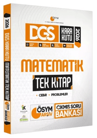 2026 DGS Kara Kutu Matematik TEK KİTAP ÖSYM Arşiv Çıkmış Soru Bankası Konu Özetli Dijital Çözümlü