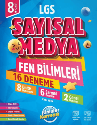 8. Sınıf LGS Sayısal Medya Fen Bilimleri 16 Deneme