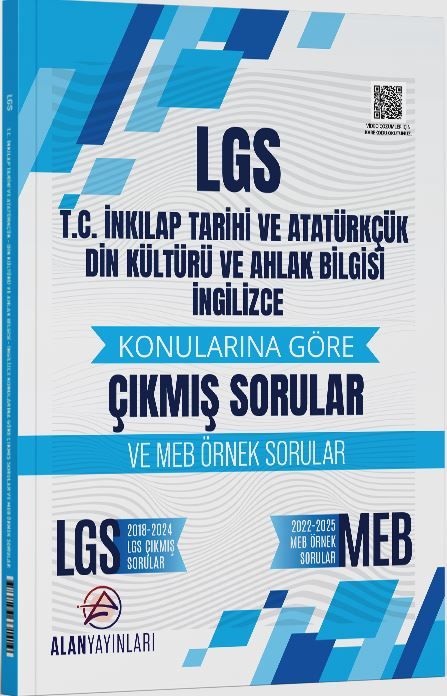 8. Sınıf LGS T.C. İnkılap Tarihi ve Atatürkçülük Din Kültürü ve İngilizce Konularına Göre Çıkmış Sorular