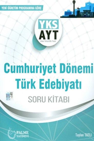 Palme YKS AYT Cumhuriyet Dönemi Türk Edebiyatı Soru Kitabı