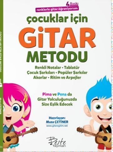 Çocuklar İçin Gitar Metodu - Renklerle Gitar Öğreniyorum
