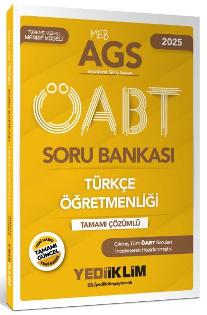 2025 MEB-AGS ÖABT Türkçe Öğretmenliği Tamamı Çözümlü Soru Bankası