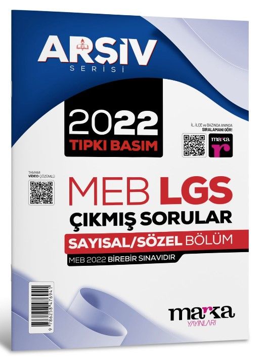 LGS 8. Sınıf Arşiv Serisi Tıpkı Basım Çıkmış Sorular Tamamı Video Çözümlü