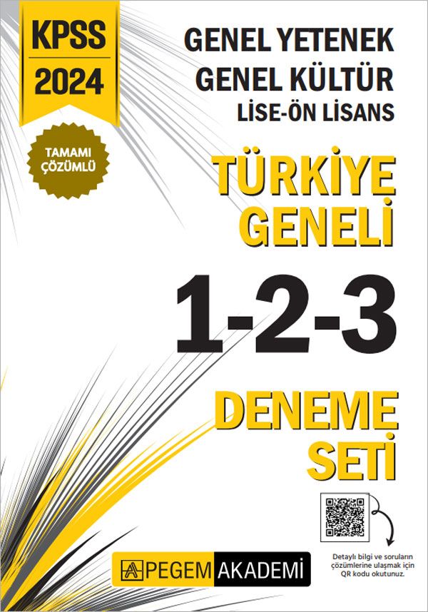 2024 KPSS Genel Yetenek Genel Kültür Lise-Ön Lisans Tamamı Çözümlü Türkiye Geneli Tamamı Çözümlü 1-2