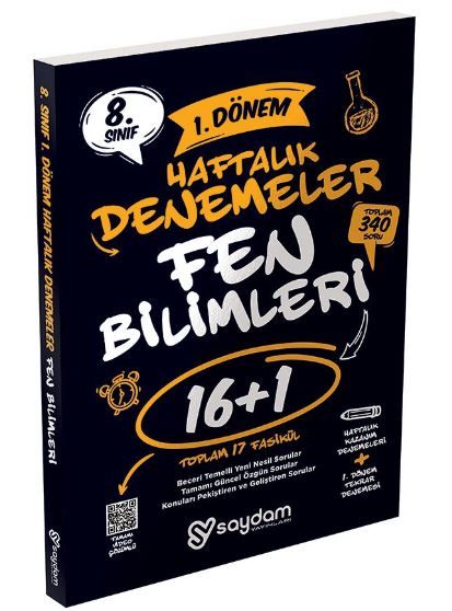 8. Sınıf LGS Fen Bilimleri 1.Dönem 16+1 Haftalık Kazanım Denemeleri