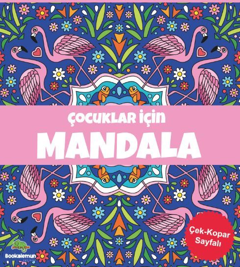 Çocuklar İçin Mandala-Lacivert