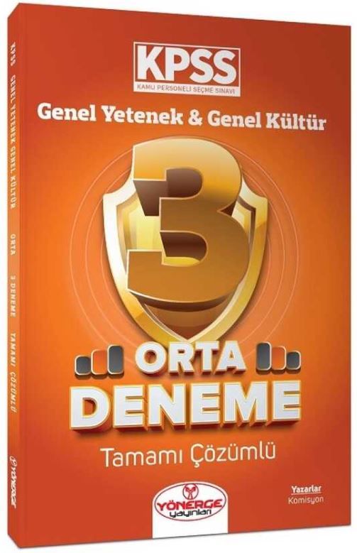 KPSS Genel Yetenek Genel Kültür Kolay 3 Deneme Çözümlü