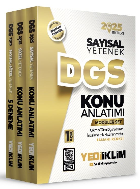 2025 DGS Modüler Set (Sayısal Bölüm-Sözel Bölüm-Deneme)