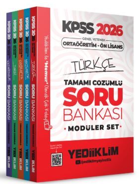 2026 KPSS Ortaöğretim Ön Lisans Genel Yetenek Genel Kültür Tamamı Çözümlü Soru Bankası Modüler Set