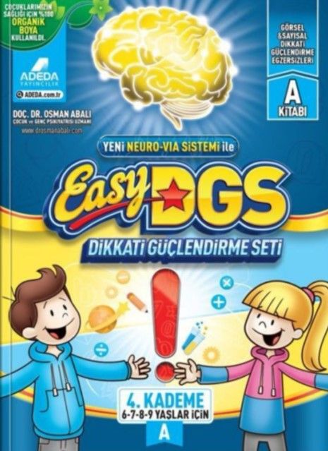 Easy DGS Dikkati Güçlendirme Seti (6 - 7 - 8 - 9 Yaşlar İçin) 4. Kademe A