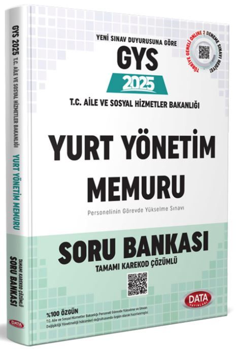 T.C. Aile ve Sosyal Hizmetler Bakanlığı Yurt Yönetim Memuru GYS Soru Bankası (Karekod Çözümlü)
