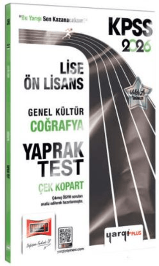2026 KPSS Lise-Ön Lisans Genel Kültür Coğrafya Çek Kopart Yaprak Test