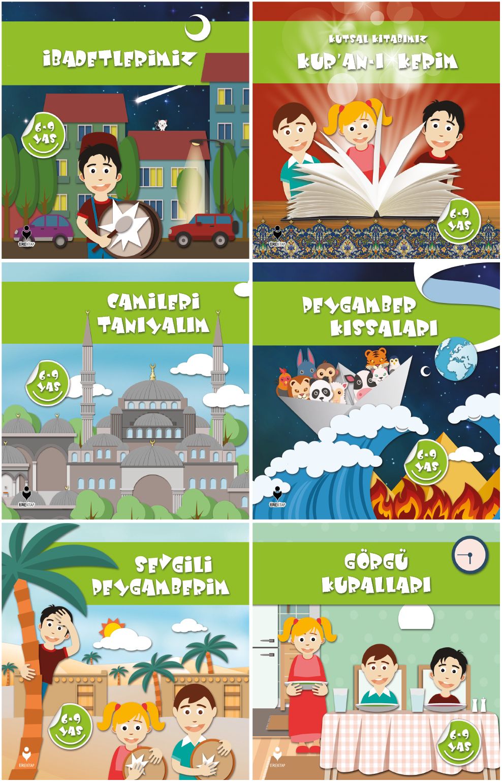 6-9 Yaş Evde Karakter Eğitimi Seti (6 Kitap)