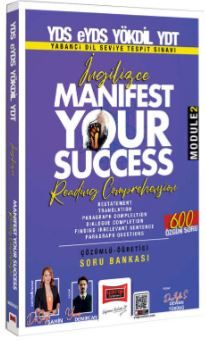 2025 YDS eYDS YÖKDİL YDT İngilizce Manifest Your Success Reading Comprehension Soru Bankası