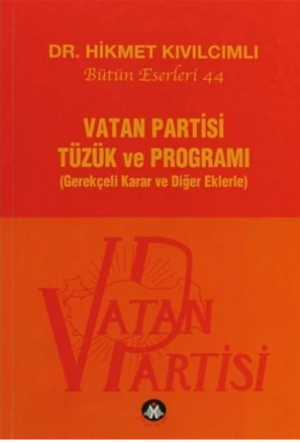 Vatan Partisi Tüzük ve Programı
