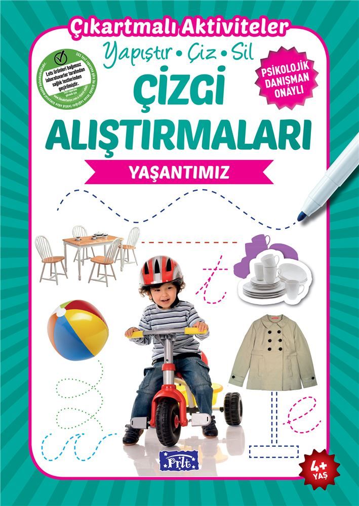 Çizgi Alıştırmaları - Yaşantımız (4 Yaş)