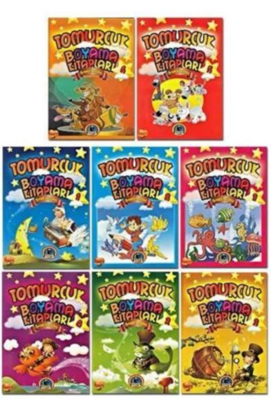 Tomurcuk Boyama Kitapları (8 Kitap Takım)