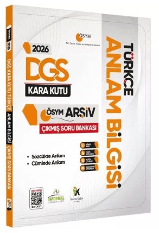 2026 DGS Türkçenin Kara Kutusu ANLAM BİLGİSİ (Sözcük-Cümle) Çıkmış Soru Bankası Konu Özetli Dijital Çözümlü