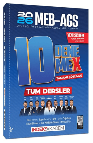 2026 MEB-AGS Tüm Dersler 10 DenemeX Çözümlü
