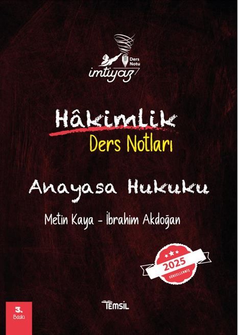 Anayasa Hukuku Hakimlik Ders Notları