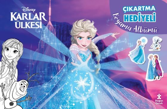 Karlar Ülkesi Çıkartma Hediyeli Boyama Albümü