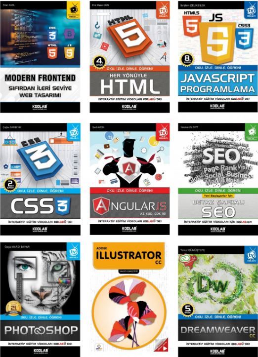 Süper Modern Web Tasarım Seti (9 Kitap Takım)
