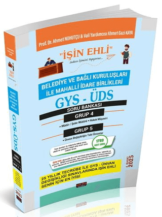 GYS-ÜDS Belediye ve Bağlı Kuruluşları Mahalli İdare Birlikleri Personeli Grup 4-5 Soru Bankası