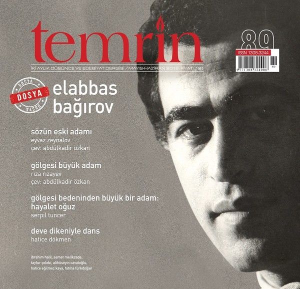 Temrin Düşünce ve Edebiyat Dergisi Sayı: 89 Mayıs - Haziran 2018