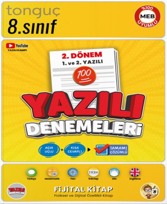 8. Sınıf Yazılı Denemeleri 2. Dönem 1 ve 2. Yazılı