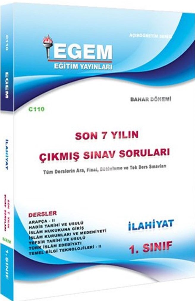 1. Sınıf İlahiyat Çıkmış Sınav Soruları (2012-2018) Bahar Dönemi