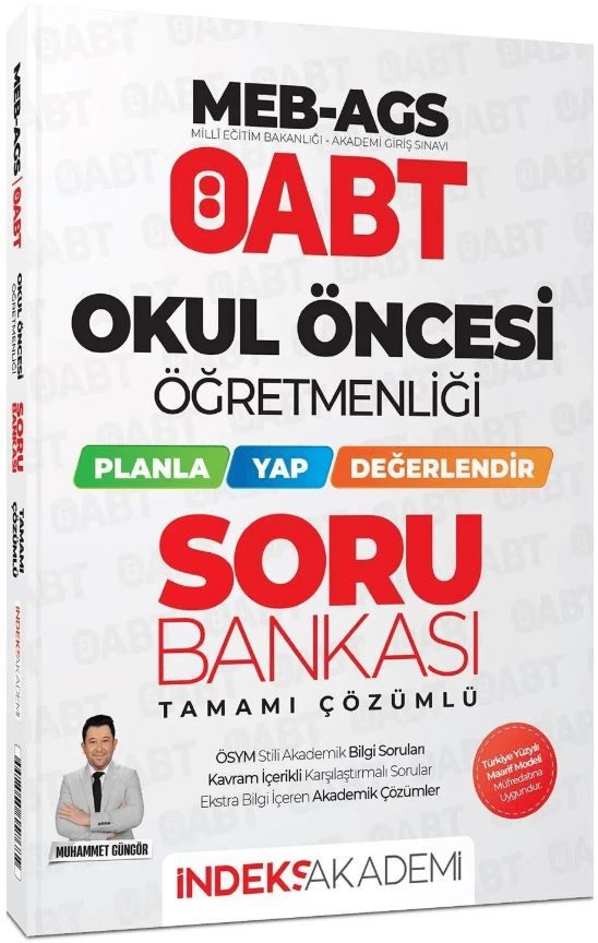 ÖABT MEB-AGS Okul Öncesi Öğretmenliği Planla-Yap-Değerlendir Soru Bankası Çözümlü