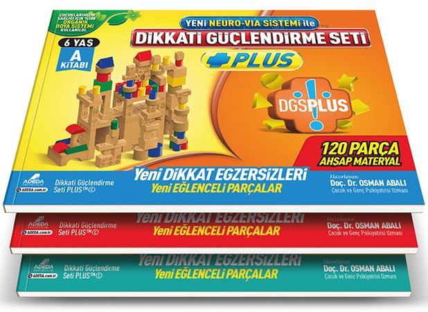 Dikkati Güçlendirme Seti Plus (3 Kitap Materyalsiz - 6 Yaş)