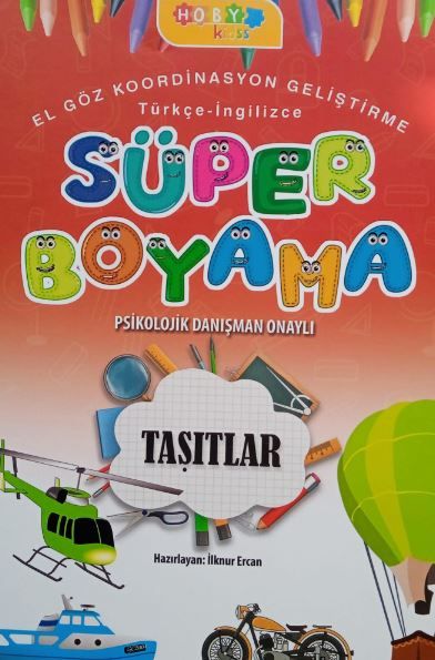Hoby Kidss Süper Boyama- Taşıtlar
