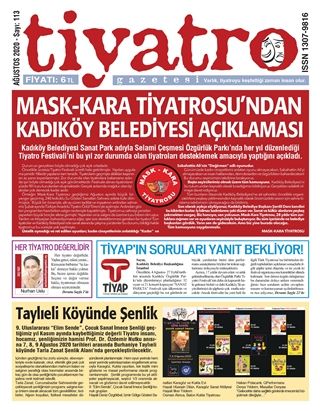 Tiyatro Gazetesi Sayı: 113 Ağustos 2020