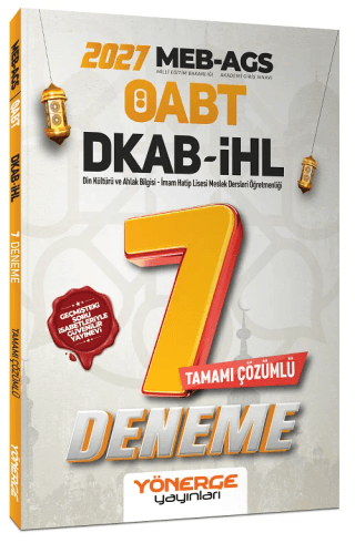 2026 ÖABT MEB-AGS DKAB Din Kültürü ve Ahlak Bilgisi, İmam Hatip Lisesi Öğretmenliği 7 Deneme Çözümlü