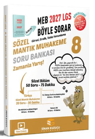 8. Sınıf 2027 Lgs Meb Böyle Sorar Sözel Mantık Muhakeme Soru Bankası Video Çözümlü