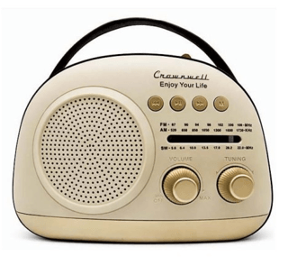 Crownwell Taşınabilir Bluetooth Retro Radyo Arizona Serisi / Grey