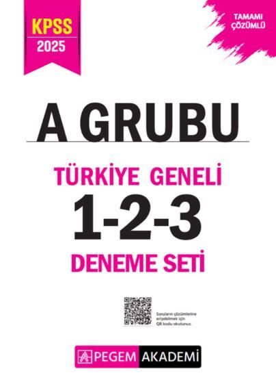 2025 KPSS A Grubu Tamamı Çözümlü Türkiye Geneli 1-2-3 (3'lü Deneme Seti)