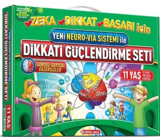 Yeni Neuro-Via Sistemi ile Dikkati Güçlendirme Seti 11 Yaş (3 Kitap)