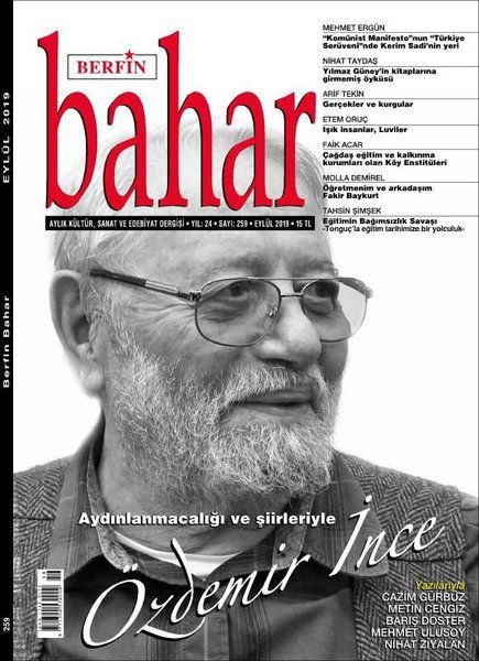 Berfin Bahar Aylık Kültür Sanat ve Edebiyat Dergisi Sayı: 259 Eylül 2019