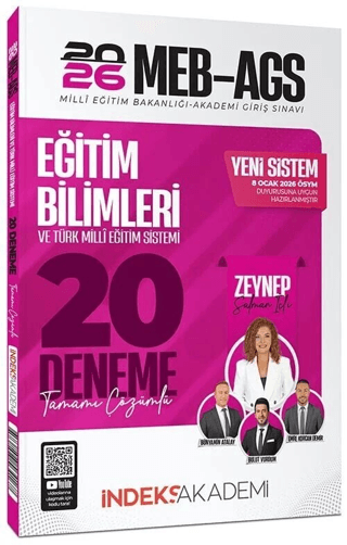 2026 MEB-AGS Eğitim Bilimleri ve Türk Milli Eğitim Sistemi 20 Deneme Çözümlü