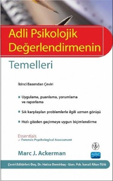 Adli Psikolojik Değerlendirmenin Temelleri