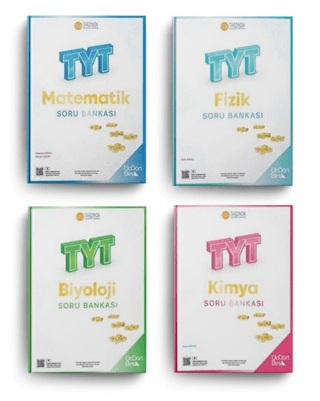 Üç Dört Beş TYT Matematik Fizik Kimya Biyoloji Soru Bankası Seti