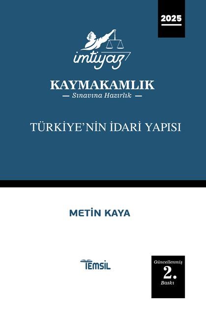İmtiyaz Türkiye'nin İdari Yapısı Kaymakamlık Konu Anlatım Kitabı